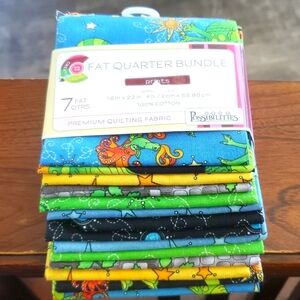 Cotton fat quarter bundle quilting fabric dragon fabric star fabric